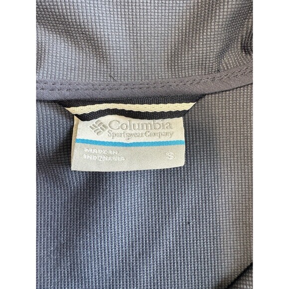 Women's Columbia Blue Jacket S Zip Rain Windbreaker Lightweight Navy - Picture 9 of 9